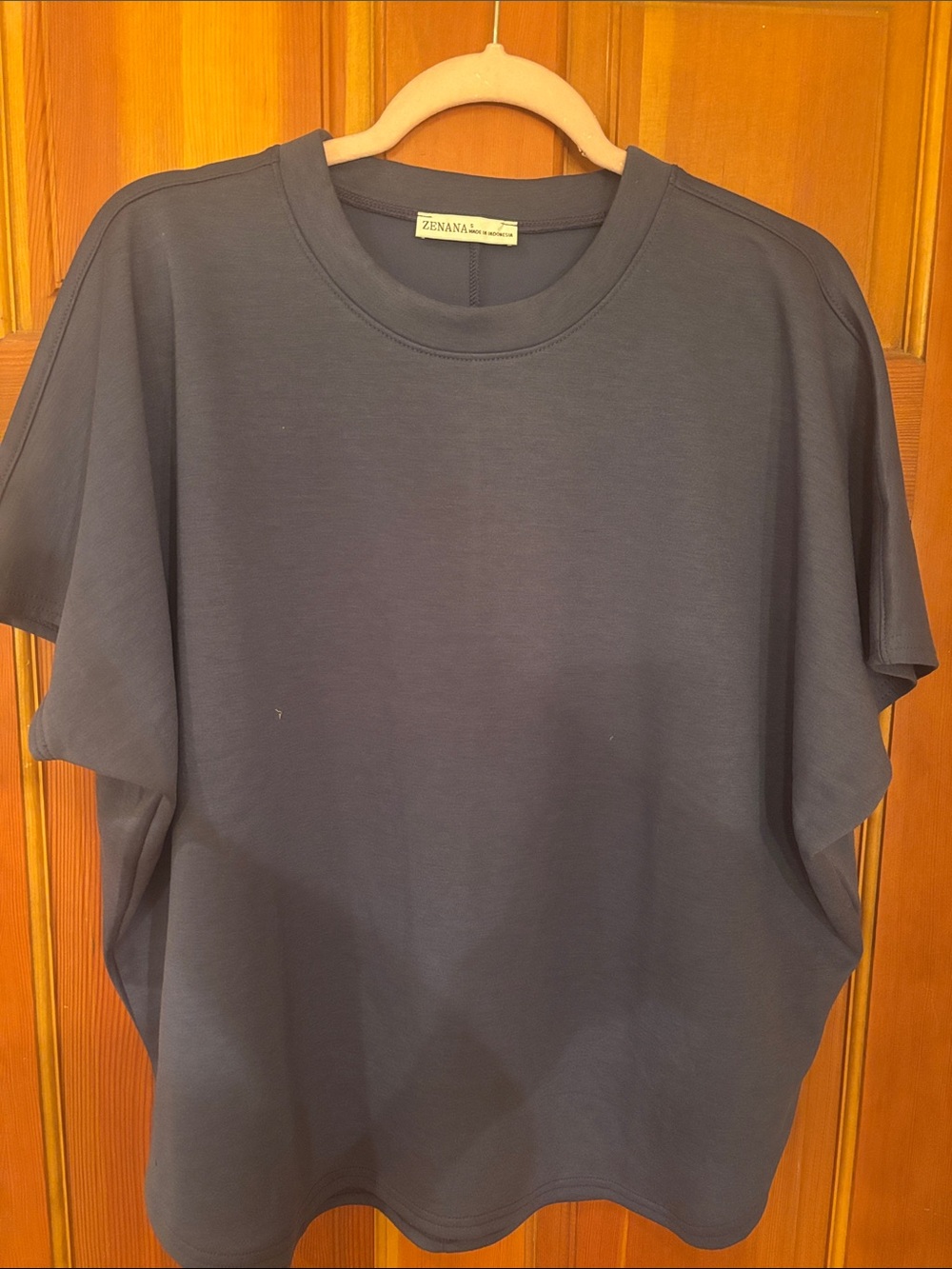 Zenana Outfitters Women’s Short Sleeve Crew Tee - Charcoal with matching pants